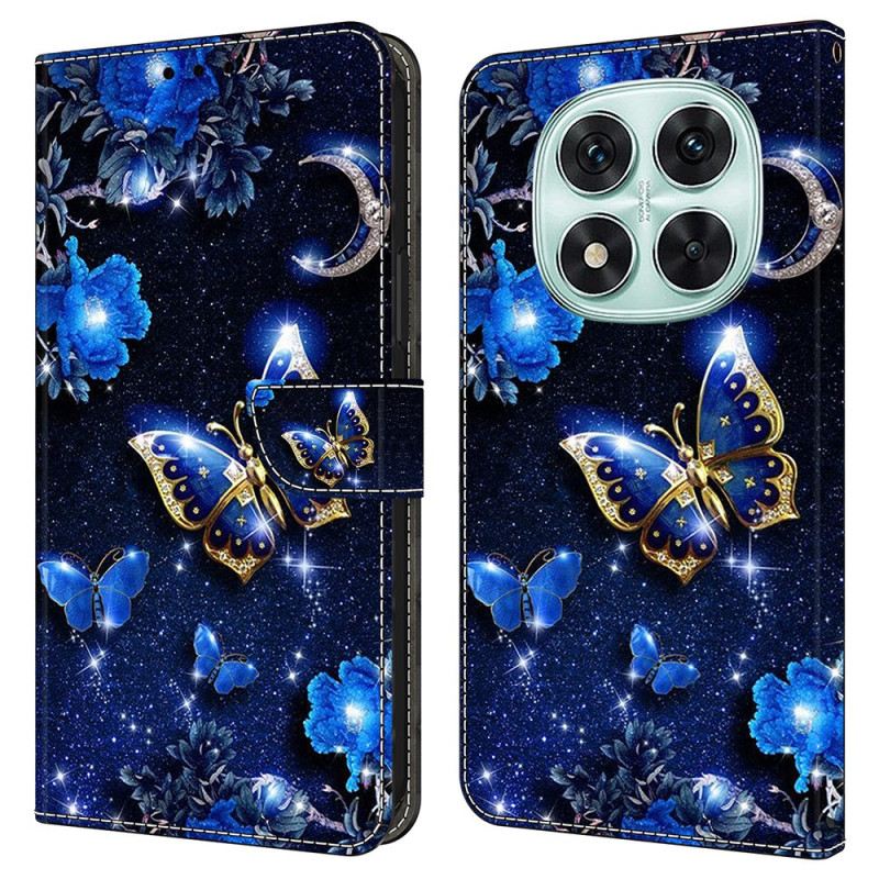 Kinyitható Tokok Xiaomi Redmi Note 14 Pro 4g Fényes Pillangók