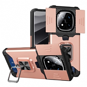 Mobiltelefon Tokok Xiaomi Redmi Note 14 Pro 4g Lencsevédő És Kártyatartó