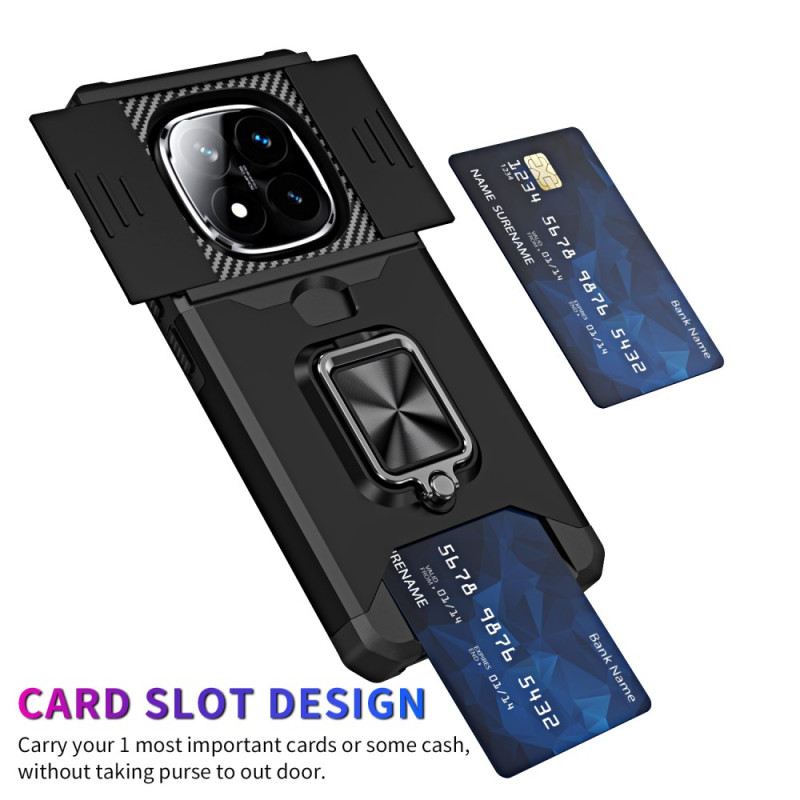 Mobiltelefon Tokok Xiaomi Redmi Note 14 Pro 4g Lencsevédő És Kártyatartó