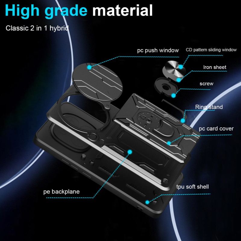 Mobiltelefon Tokok Xiaomi Redmi Note 14 Pro 4g Ultra Ellenálló Állvánnyal És Lencsevédővel