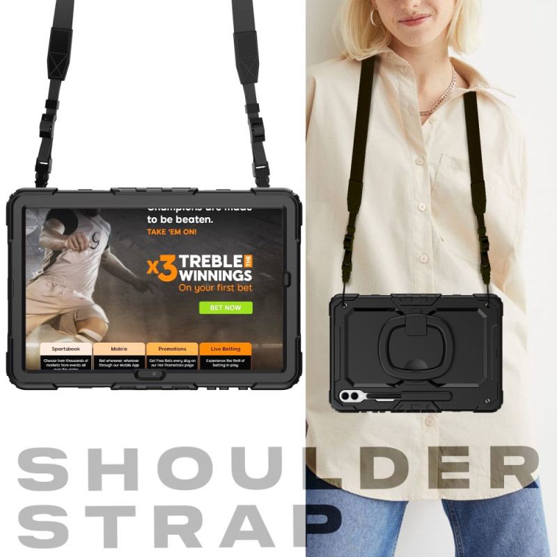 Tok Samsung Galaxy Tab S10 Ultra Prémium Védelem Vállpánttal