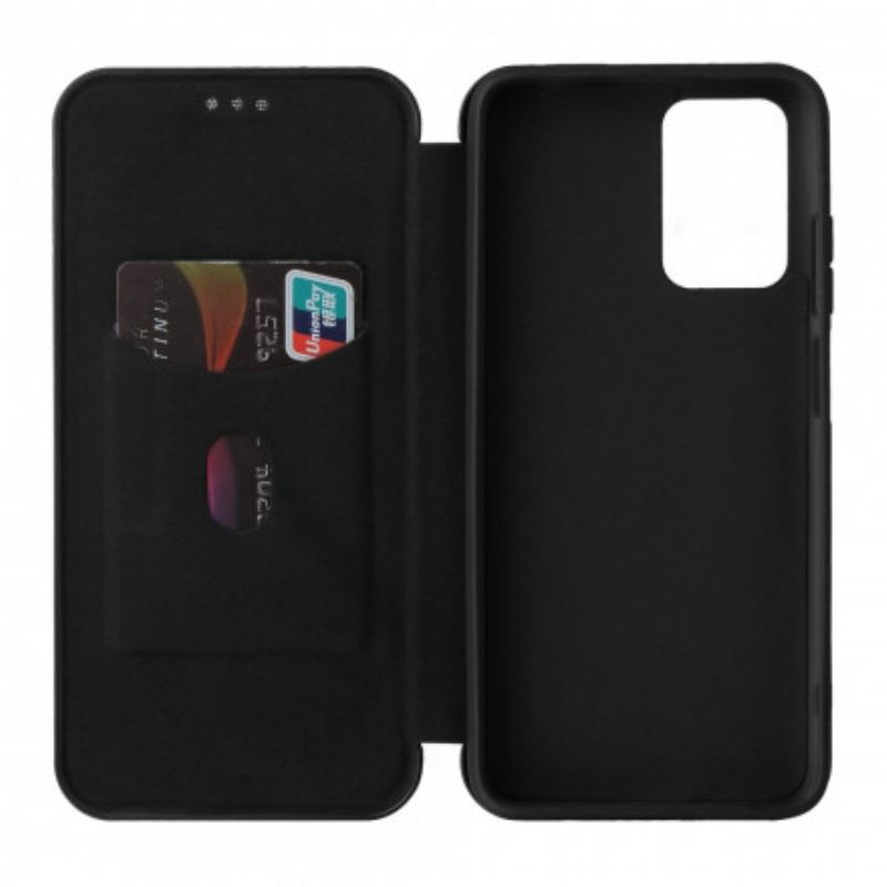 Fliptok Xiaomi Redmi 10 Bőrtok Színes Karbon Szilikon