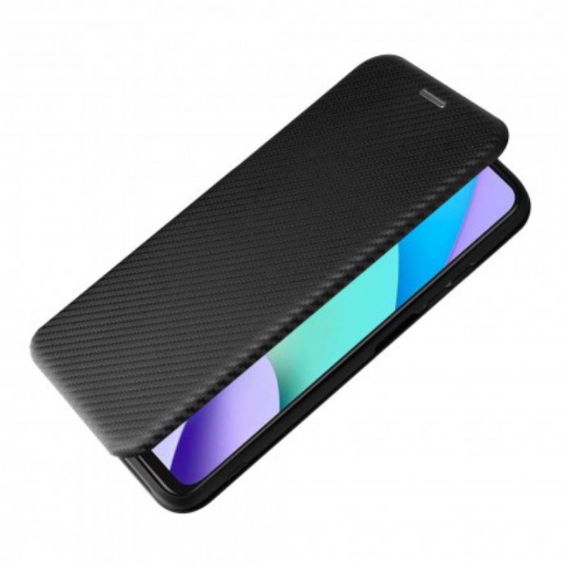 Fliptok Xiaomi Redmi 10 Bőrtok Színes Karbon Szilikon