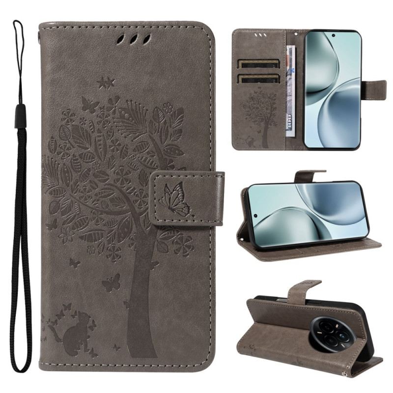 Bőrtok Realme 14 Pro 5g Fa És Macska