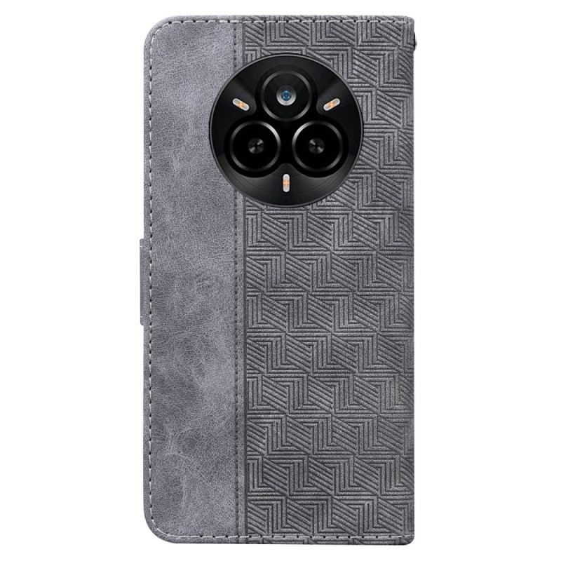 Bőrtok Realme 14 Pro 5g Szőtt Minta