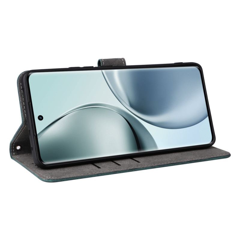 Bőrtok Realme 14 Pro 5g Velúr Hatású Rfid Védelemmel Pánttal