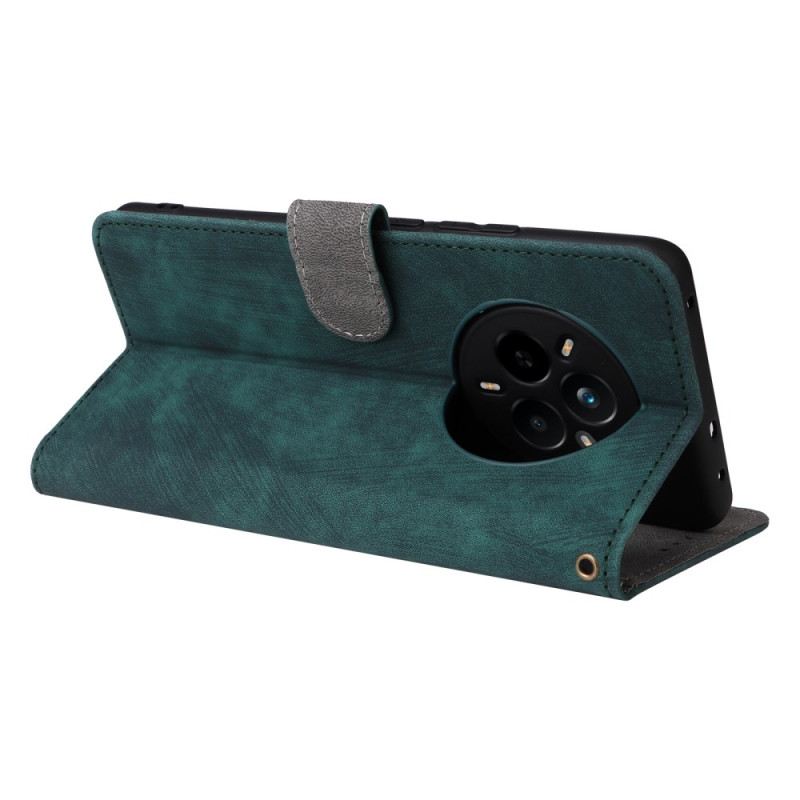 Bőrtok Realme 14 Pro 5g Velúr Hatású Rfid Védelemmel Pánttal