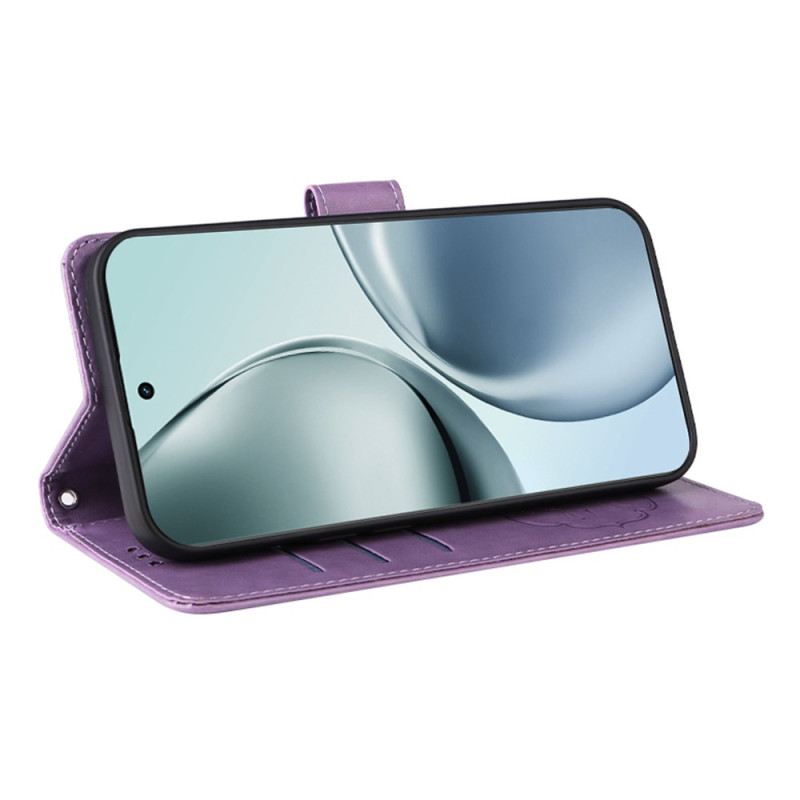 Bőrtok Realme 14 Pro 5g Virágok És Pillangók