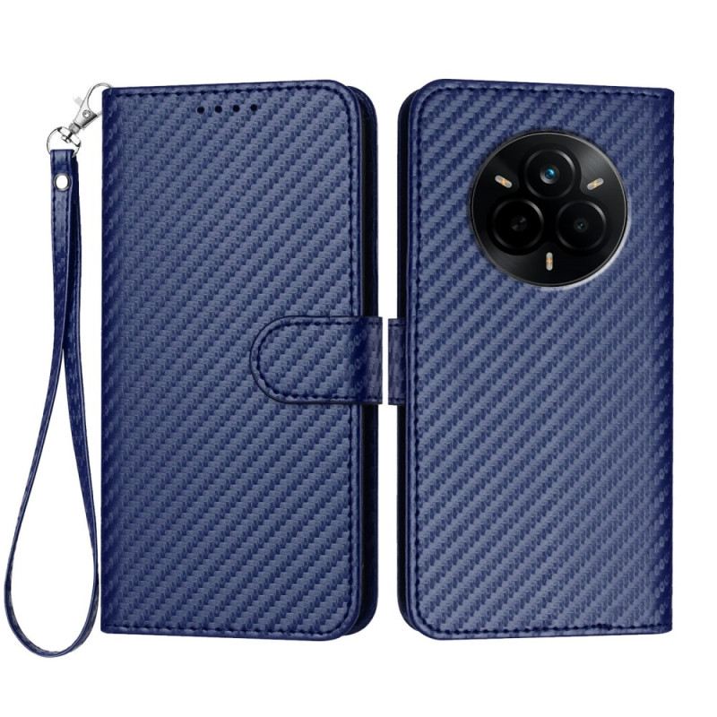 Kinyitható Bőrtok Realme 14 Pro 5g Szénszál