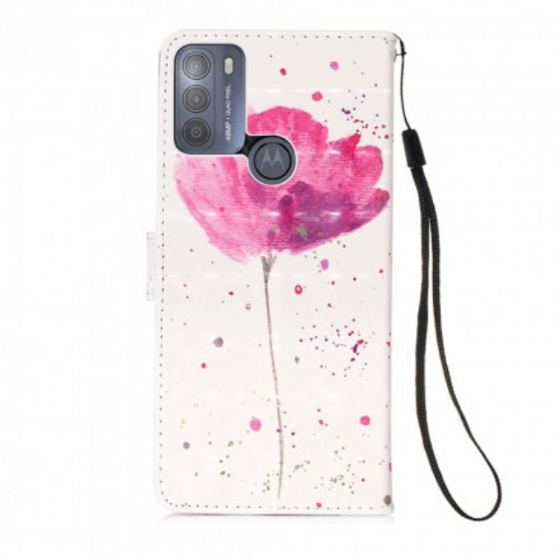 Telefontok Moto G50 Akvarell Mák
