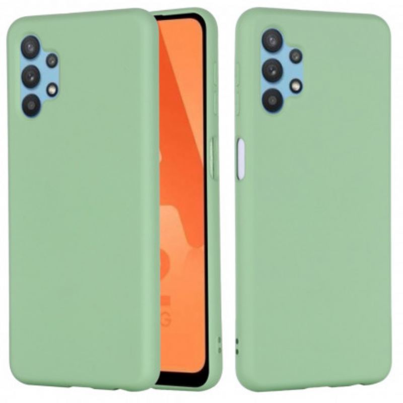 Tok Samsung Galaxy A32 5G Folyékony Szilikon Nyakpánttal