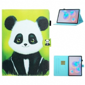Fliptok / Bőrtok Samsung Galaxy Tab S8 / Tab S7 Aranyos Panda