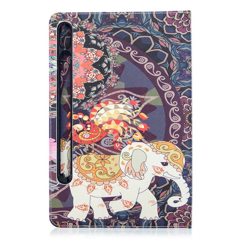 Fliptok / Bőrtok Samsung Galaxy Tab S8 / Tab S7 Elefánt Nyomtatási Minta