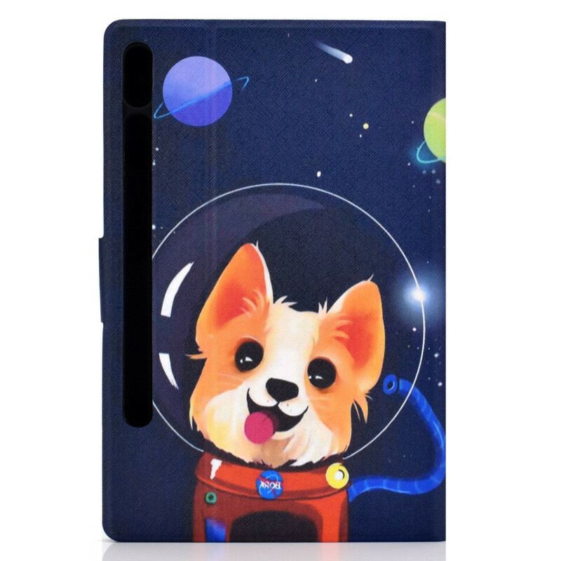 Fliptok / Bőrtok Samsung Galaxy Tab S8 / Tab S7 Űrkutya