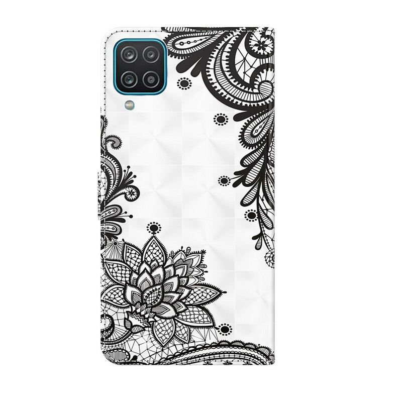 Fliptok / Bőrtok Samsung Galaxy M12 / A12 Elegáns Csipke