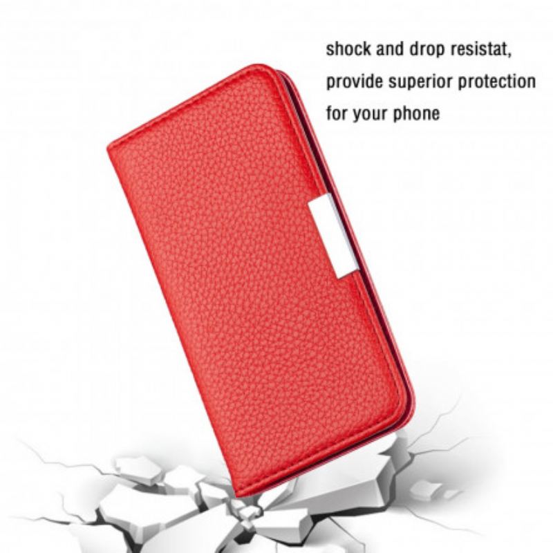 Fliptok Samsung Galaxy M12 / A12 Bőrtok Műbőr Litchi Ultra Chic