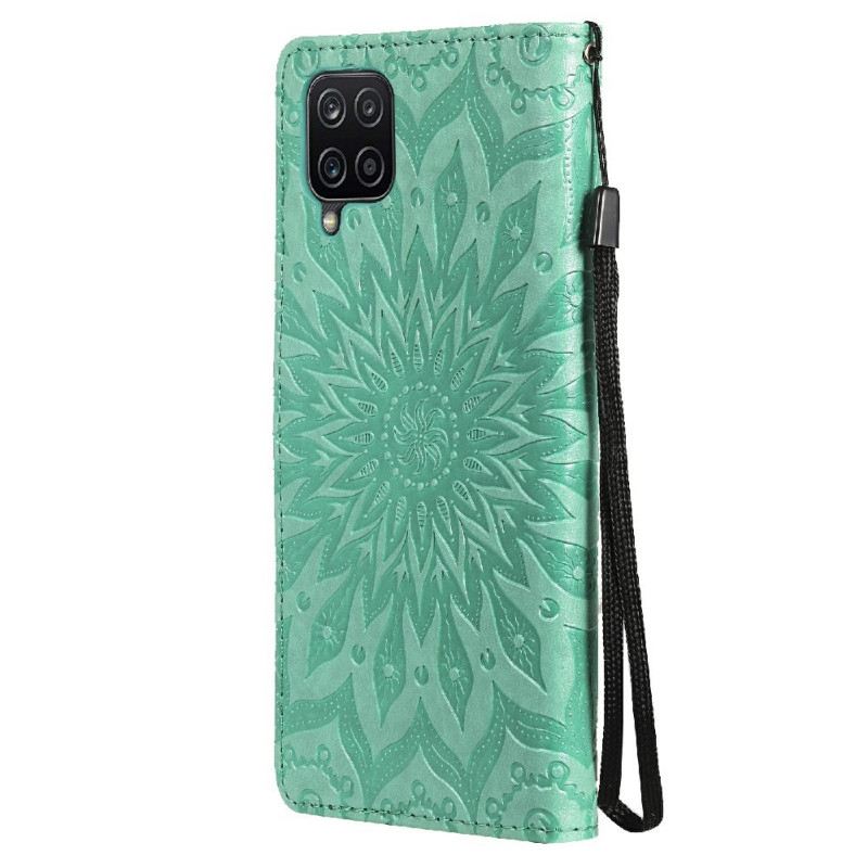 Fliptok Samsung Galaxy M12 / A12 Napvirág