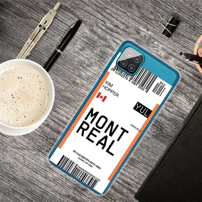 Tok Samsung Galaxy M12 / A12 Beszállókártya Montrealba