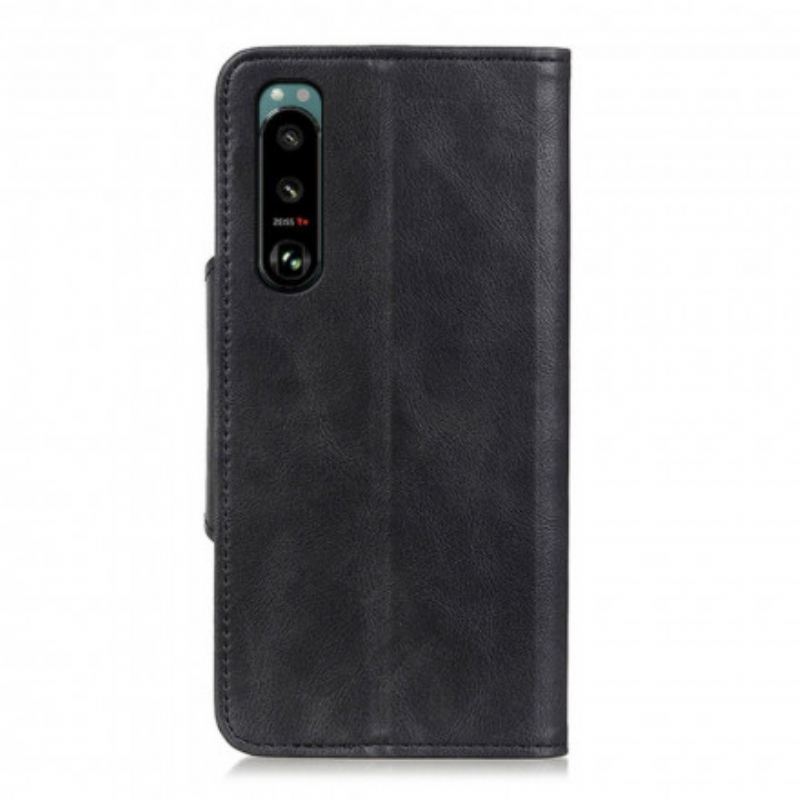 Fliptok Sony Xperia 5 III Műbőr Gomb