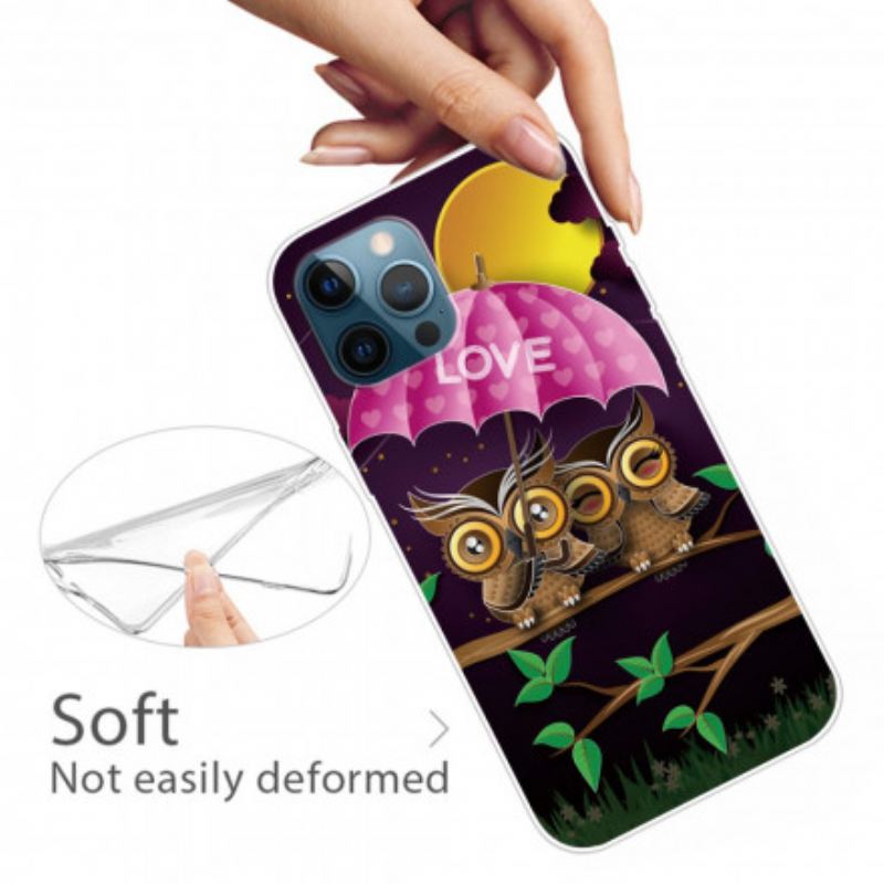 Tok iPhone 12 / 12 Pro Rugalmas Szerelmes Baglyok
