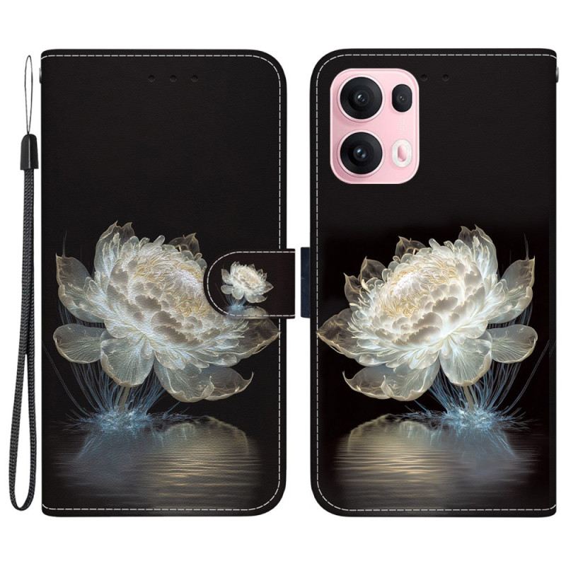 Bőrtok Oppo Reno 13 Pro 5g Kristály Bazsarózsa