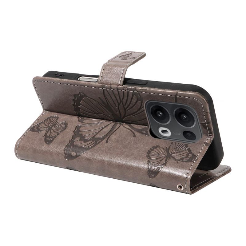 Bőrtok Oppo Reno 13 Pro 5g Óriás Pillangók