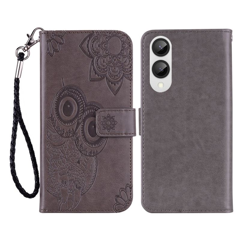 Bőrtok Samsung Galaxy S25 5g Edge Baglyok És Pánt