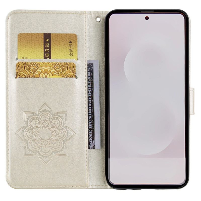 Bőrtok Samsung Galaxy S25 5g Edge Bagoly És Medál