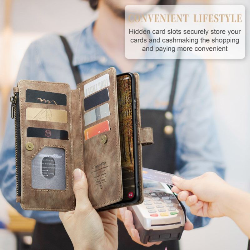 Bőrtok Samsung Galaxy S25 5g Edge Caseme Pénztárca