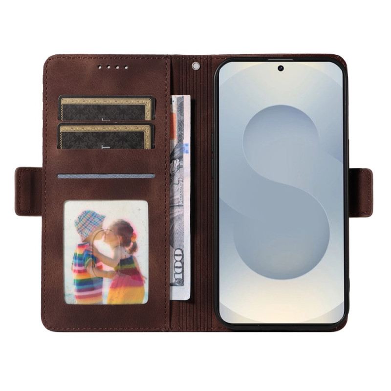 Bőrtok Samsung Galaxy S25 5g Edge Csillagos Minta