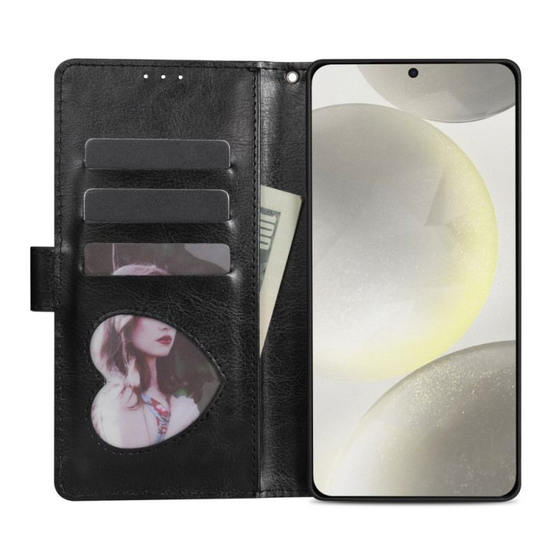 Bőrtok Samsung Galaxy S25 5g Edge Flitteres Pénztárca