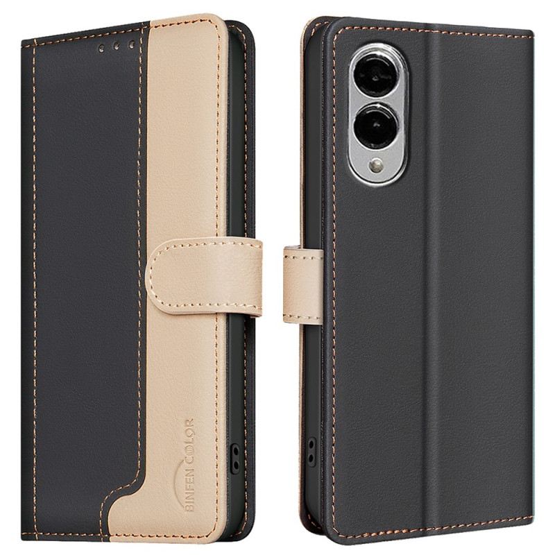 Bőrtok Samsung Galaxy S25 5g Edge Kétszínű Binfen Szín