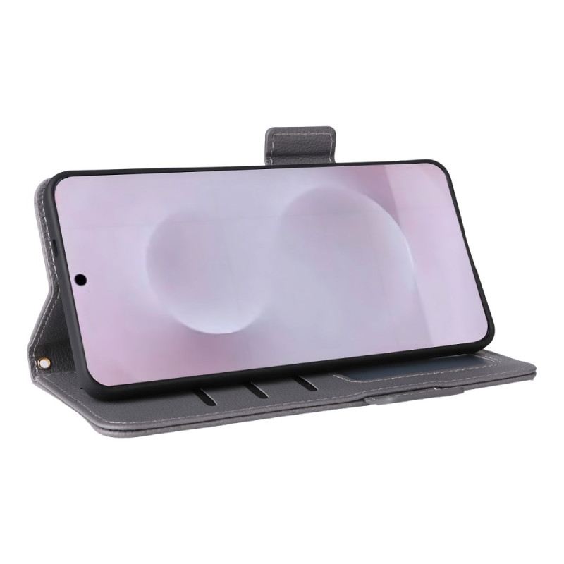 Bőrtok Samsung Galaxy S25 5g Edge Műbőr Pánttal