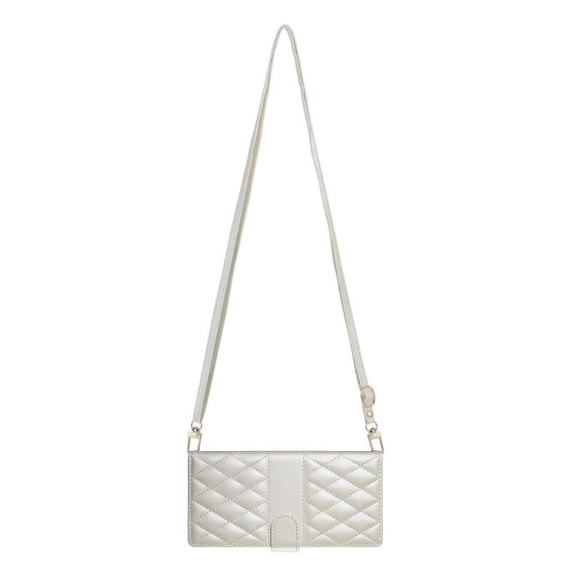 Bőrtok Samsung Galaxy S25 5g Edge Steppelt Pánttal És Vállpánttal