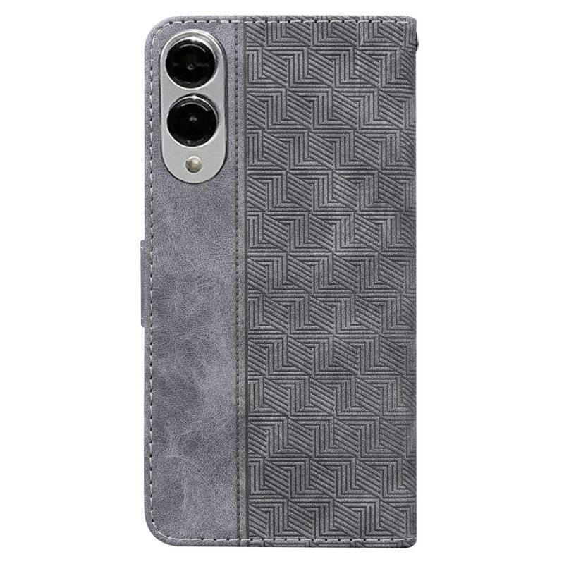 Bőrtok Samsung Galaxy S25 5g Edge Szőtt Minta