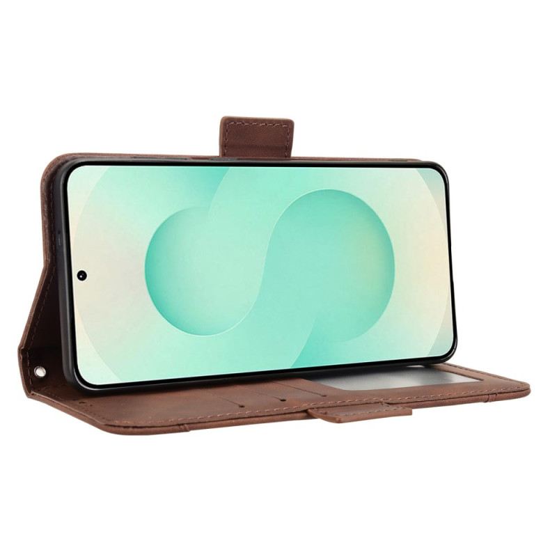 Bőrtok Samsung Galaxy S25 5g Edge Többkártyás Kialakítás