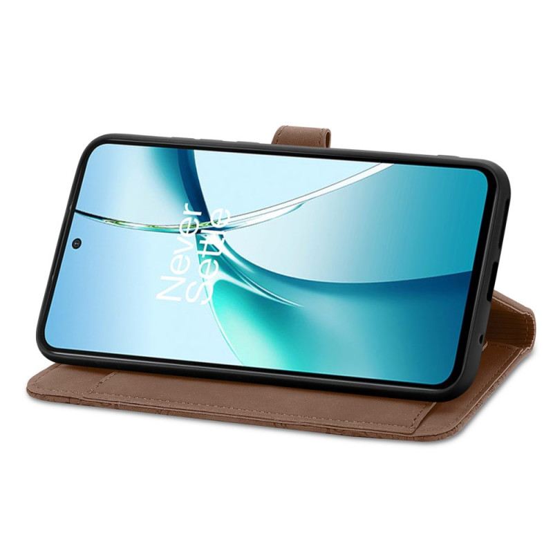 Bőrtok Samsung Galaxy S25 5g Edge Virágmintás Cipzáras Pénztárca