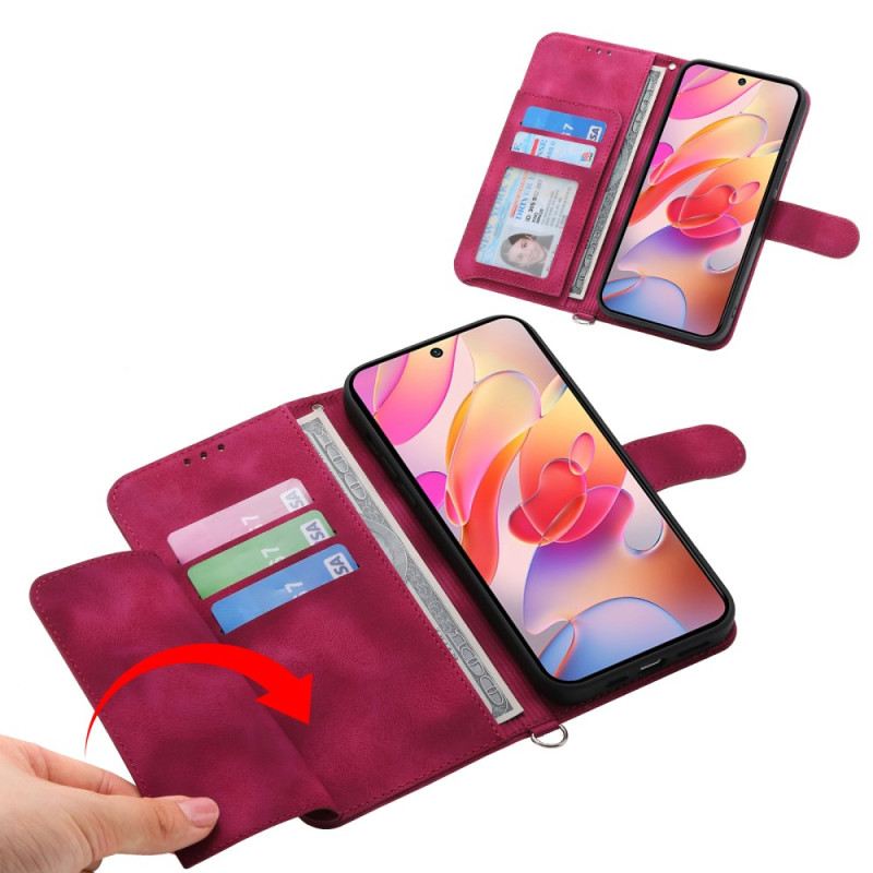 Bőrtok Samsung Galaxy S25 5g Edge Virágmintás És Pántok