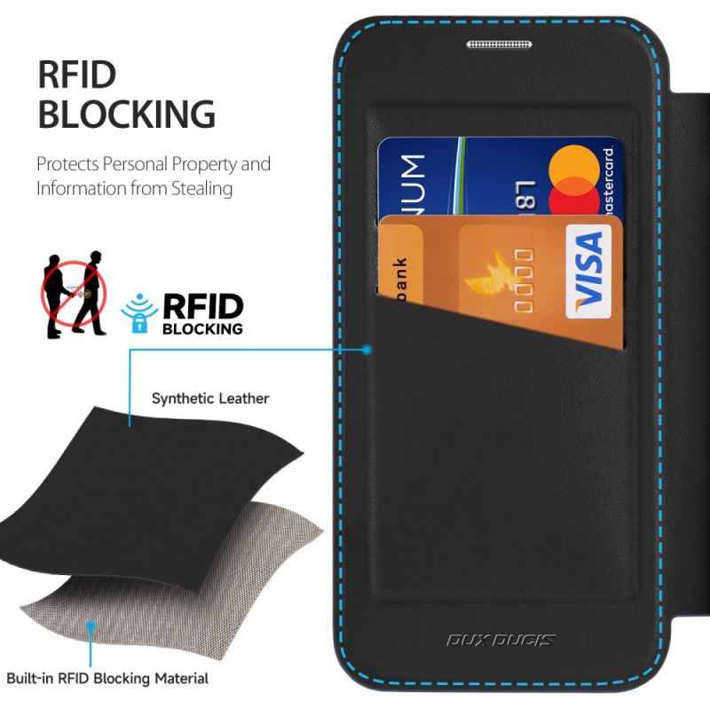Fliptok Samsung Galaxy S25 5g Edge Dux Ducis Pro Sorozatú Bőrtok X Kivitelben