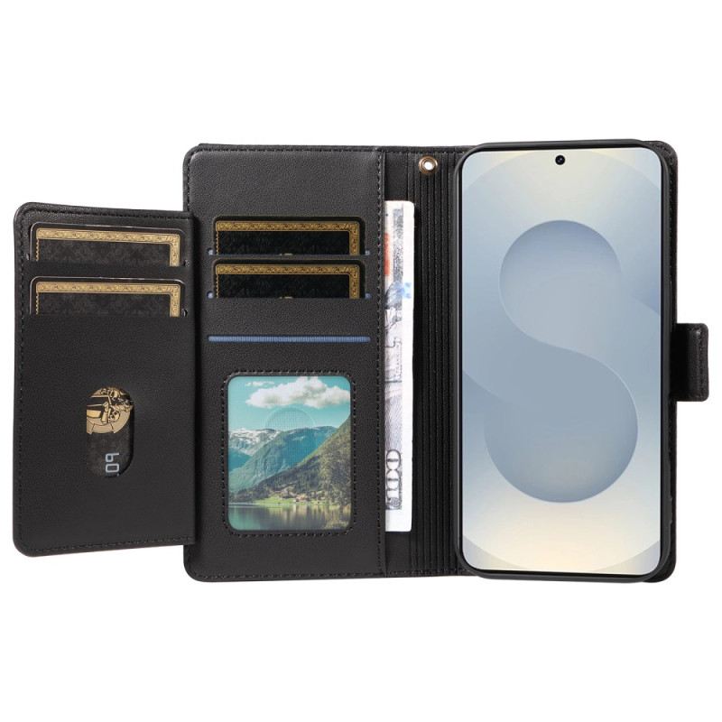 Fliptok Samsung Galaxy S25 5g Edge Kártyatartó Csuklópánttal