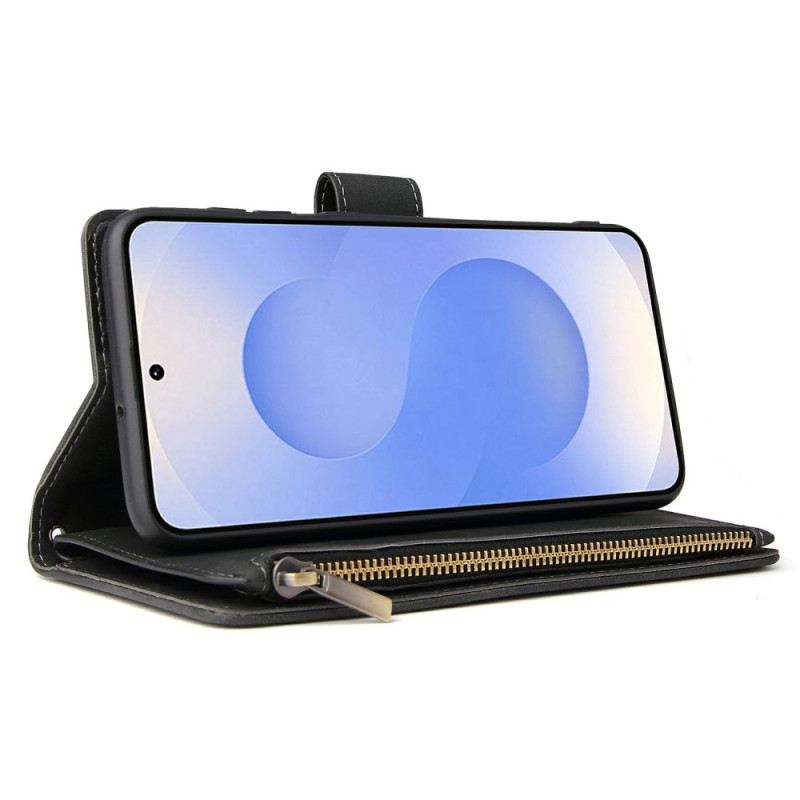 Fliptok Samsung Galaxy S25 5g Edge Velúrhatású Pénztárca