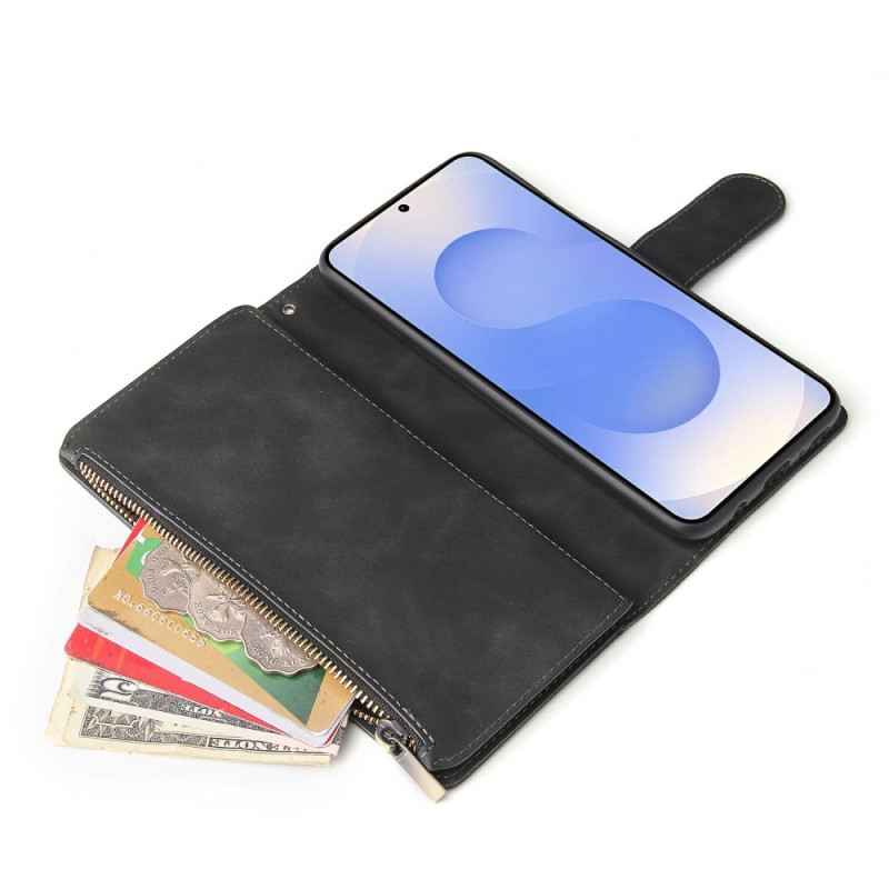 Fliptok Samsung Galaxy S25 5g Edge Velúrhatású Pénztárca