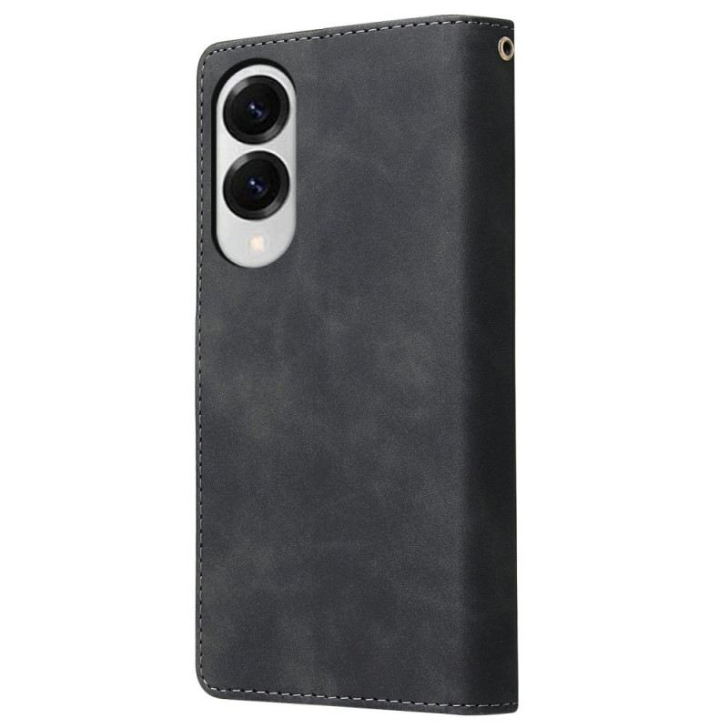 Fliptok Samsung Galaxy S25 5g Edge Velúrhatású Pénztárca