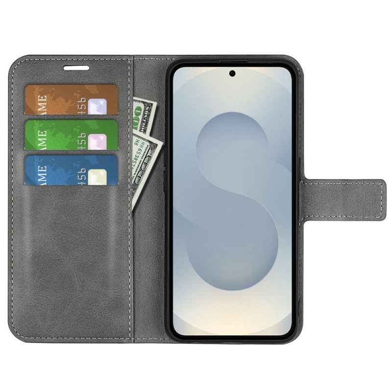 Kinyitható Tokok Samsung Galaxy S25 5g Edge Bőr Stílusú