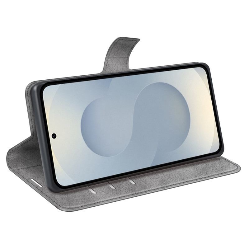 Kinyitható Tokok Samsung Galaxy S25 5g Edge Bőr Stílusú