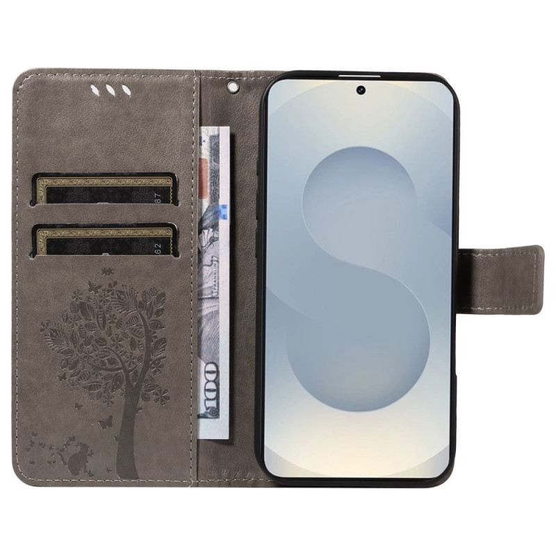 Kinyitható Tokok Samsung Galaxy S25 5g Edge Fa És Macska