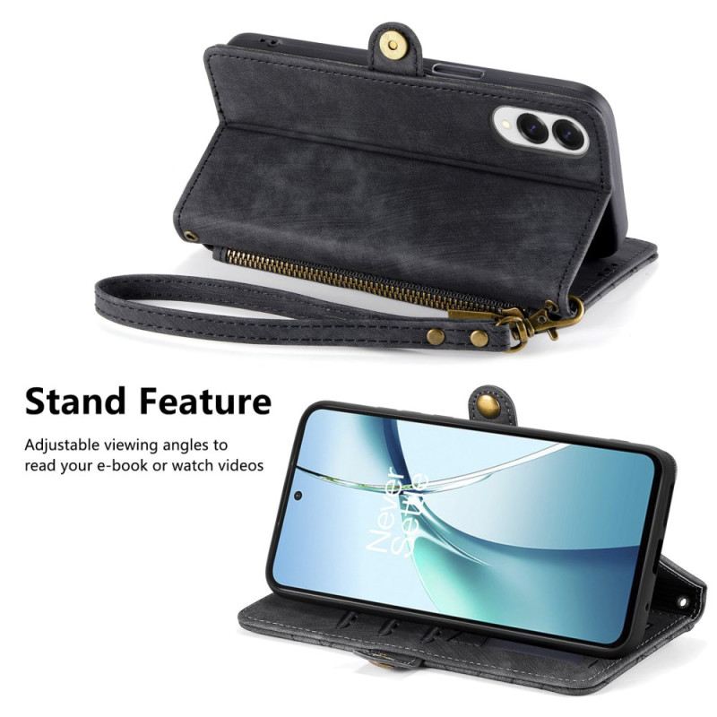 Kinyitható Tokok Samsung Galaxy S25 5g Edge Geometrikus Minta És Nyakpánt