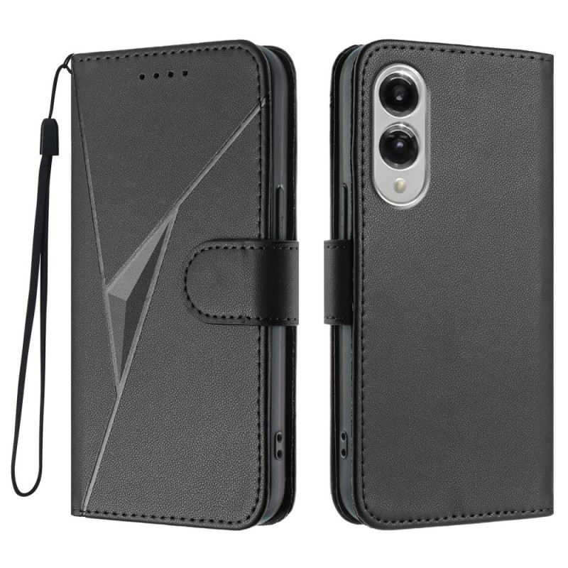 Kinyitható Tokok Samsung Galaxy S25 5g Edge Háromszögmintás