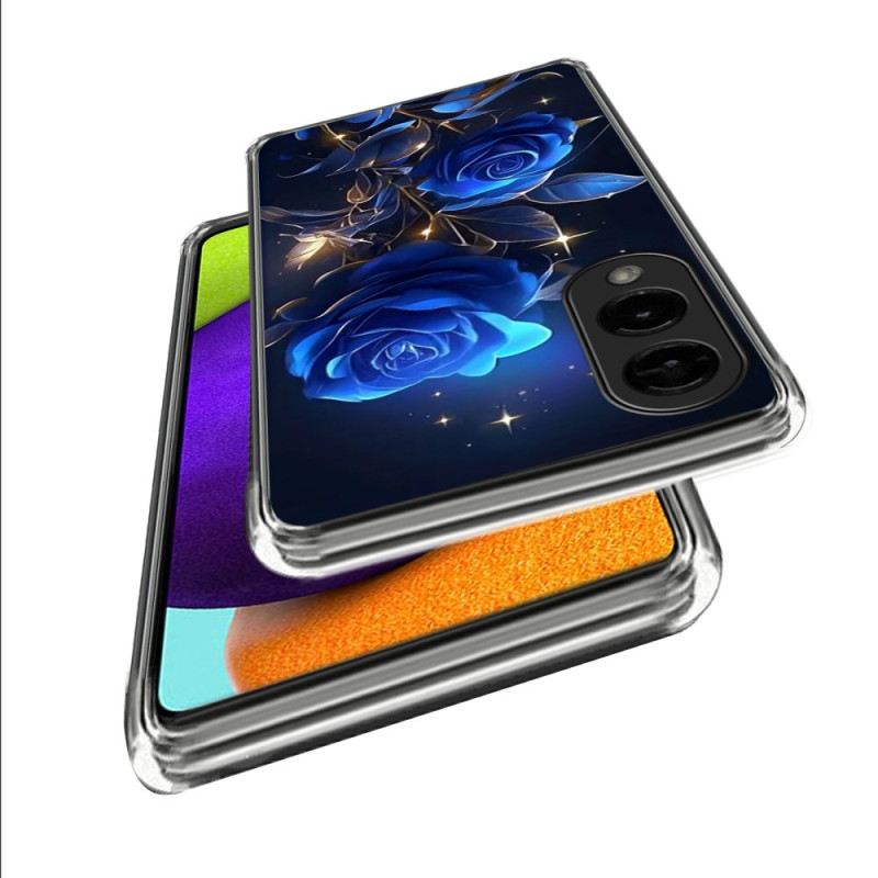 Telefontok Samsung Galaxy S25 5g Edge Kék Rózsák