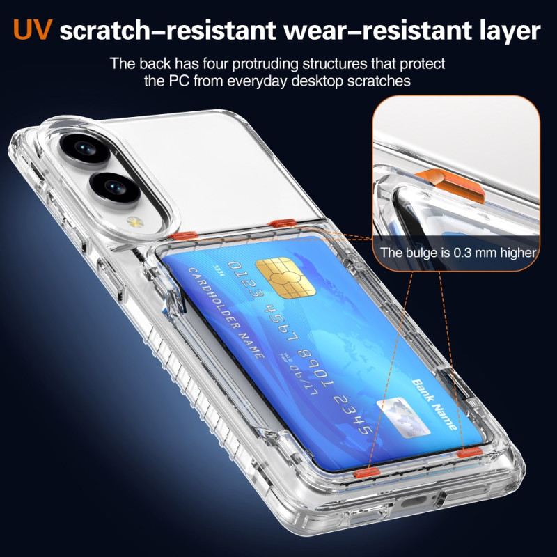 Tok Samsung Galaxy S25 5g Edge Átlátszó És Kártyatartó